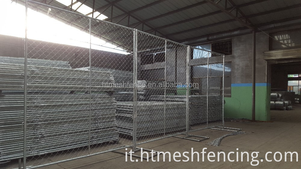 Edilizia galvanizzata all'ingrosso 2100*2400 mm Fence a catena temporanea